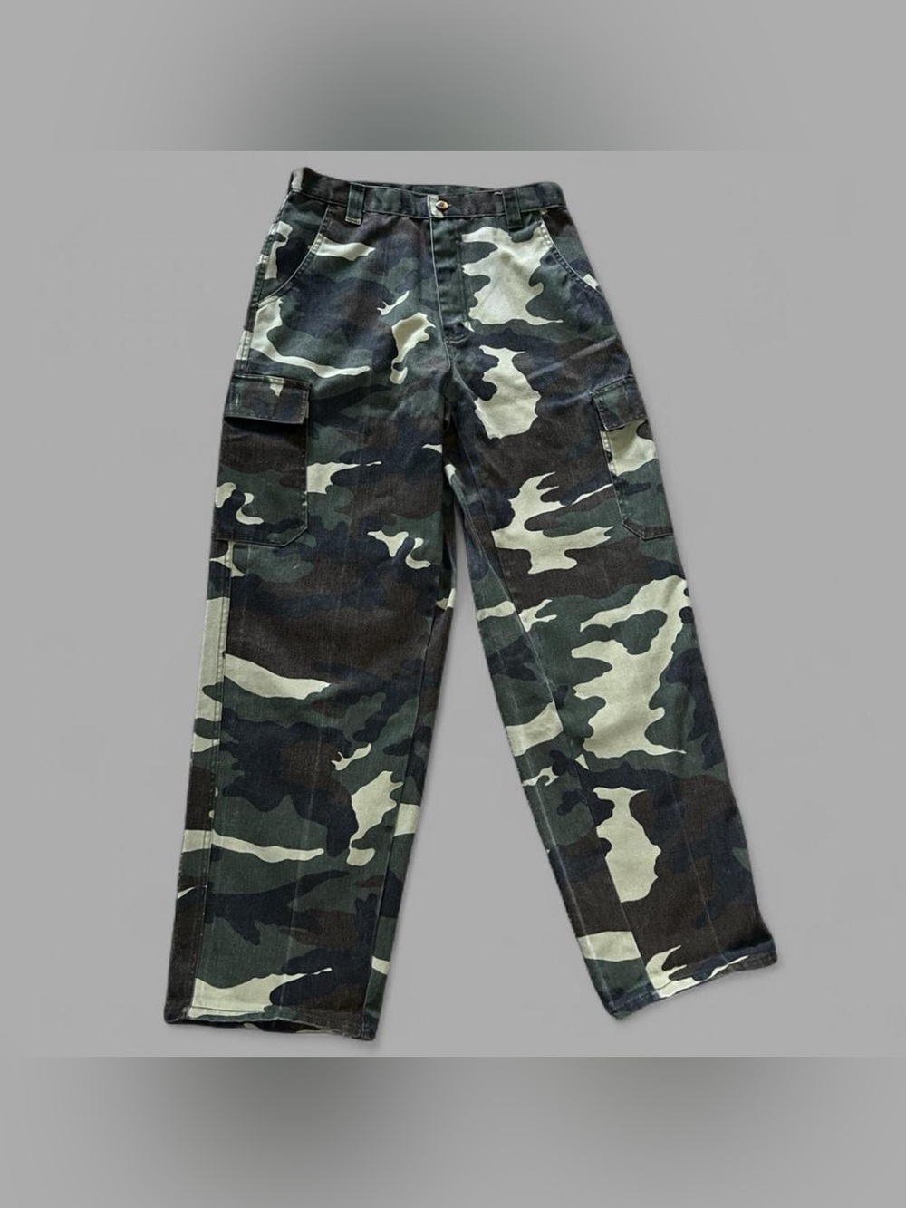 Vintage 90’s Big Creek Clothing Co. Camo Military Cargo Pants. Size 32x32.